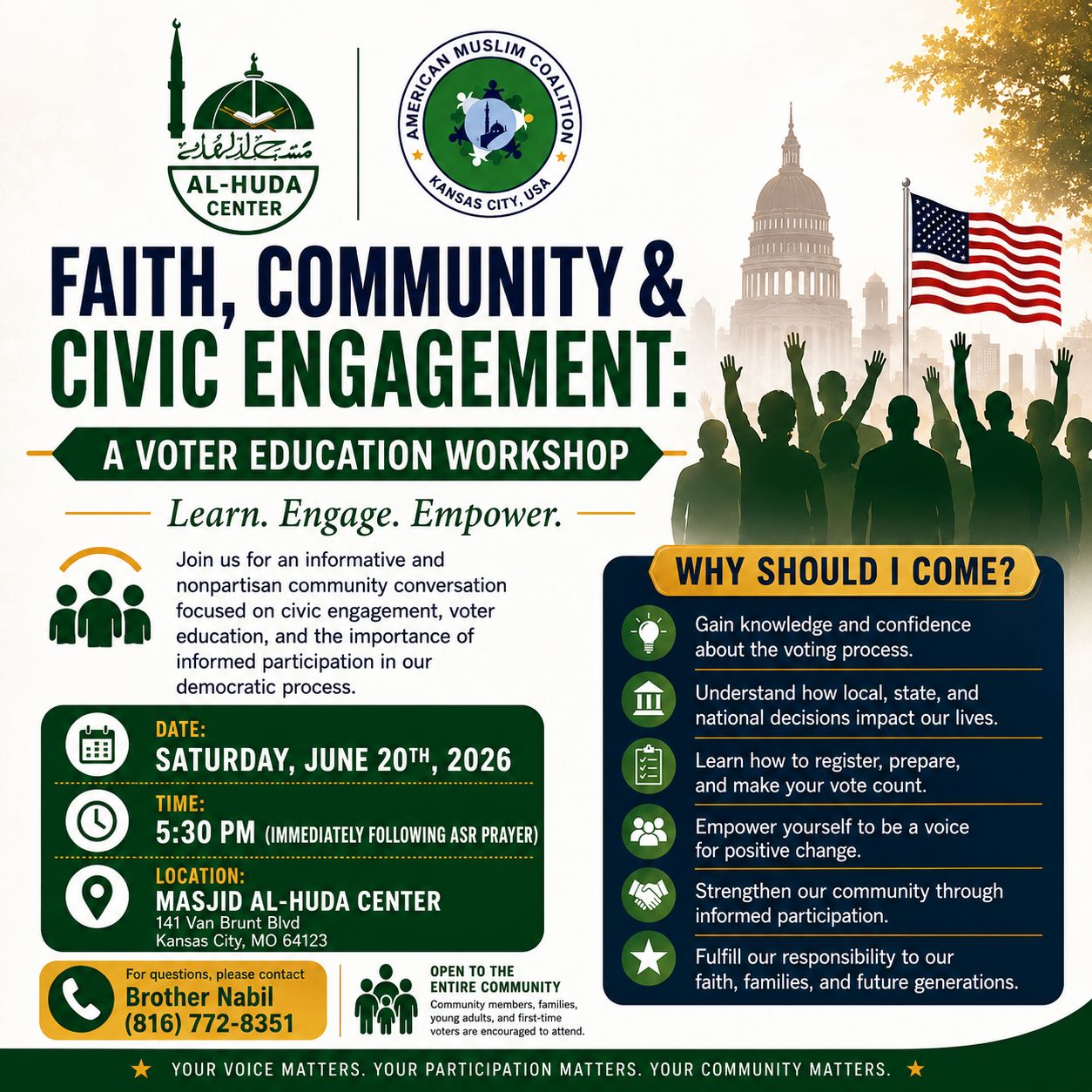 Voter Education Seminar #3 (June 20, 2026)